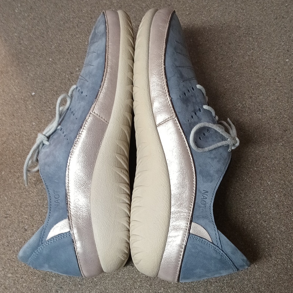 NAOT Kumara Feathery Blue Nubuck Stardust lace up shoes - Picture 9 of 11